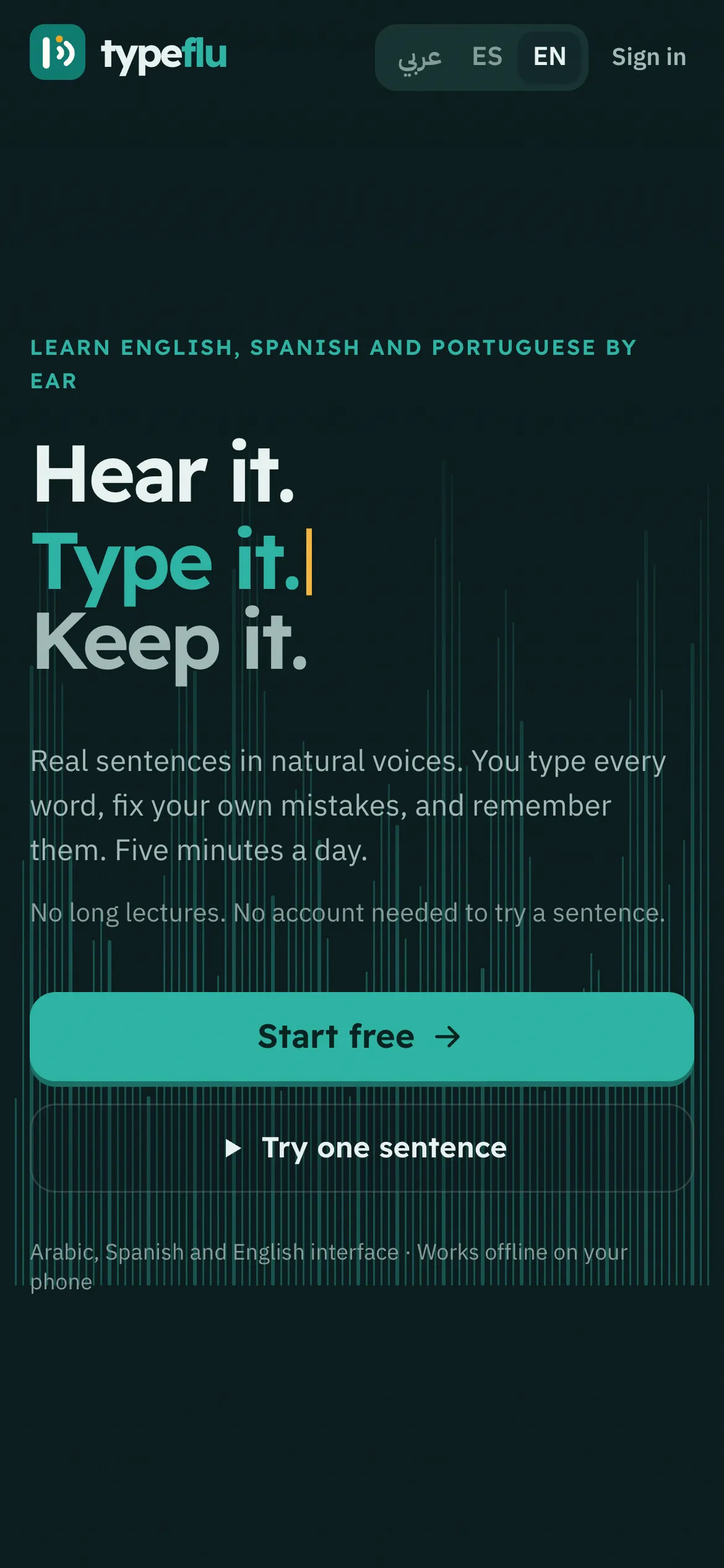 Typeflu — mobile